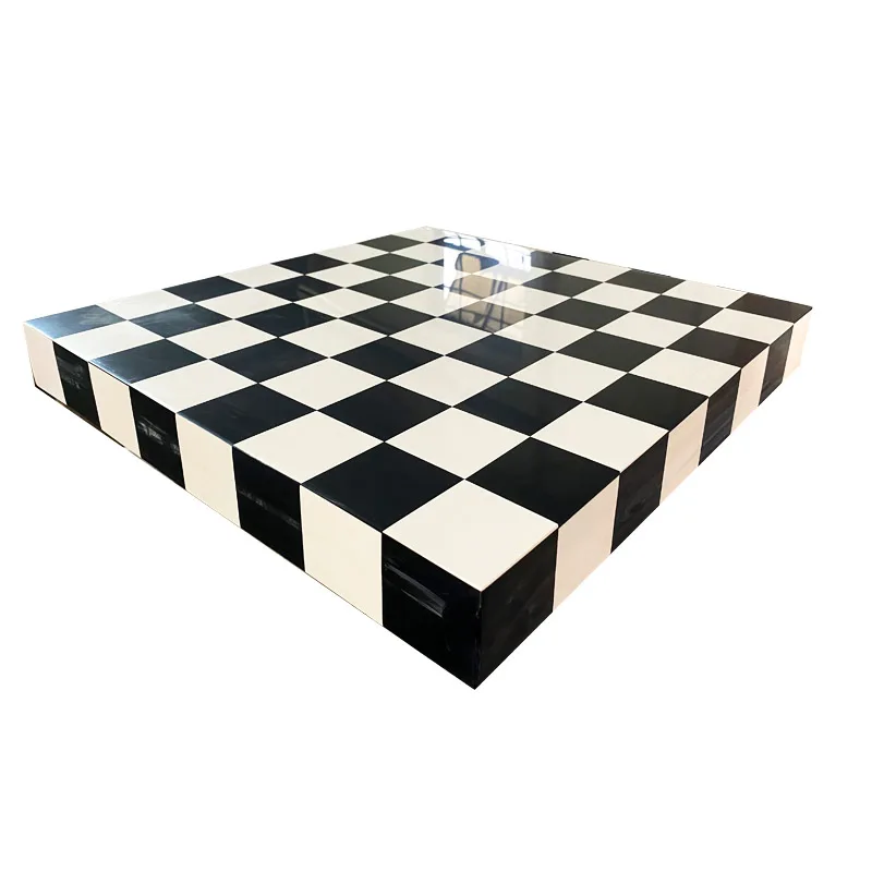 Natural Stone Handmade  luxury black & white  chessboard