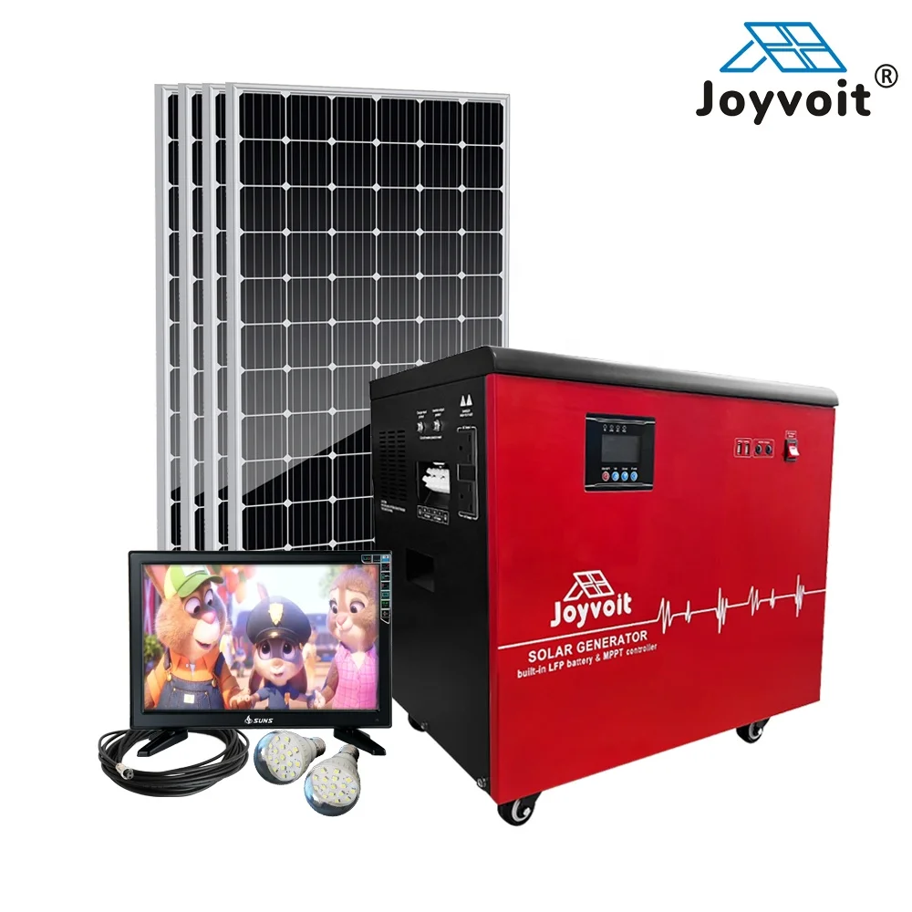 Off-grid 3KW Solar system cabinet with LiFePO4 Solar Energy Storage Generator AC DC Outputs Portable Power Charging Station