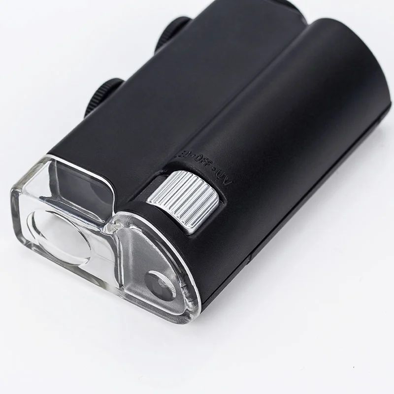 
Wholesale 7752 200X-240X UV Handheld Mini Pocket LED Microscope 