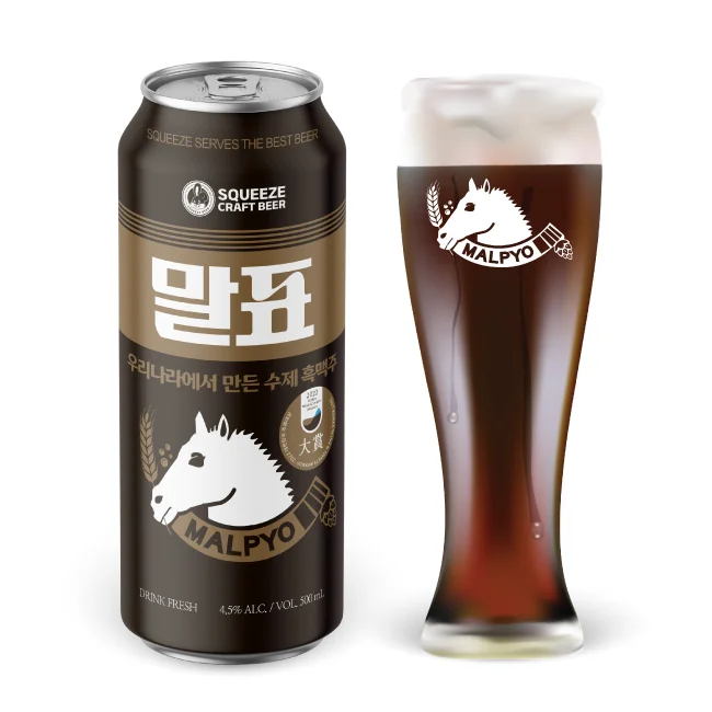 [Squeeze Beer] Low price wholesale Good tasting Korean alcoholic drink dark chocolate flavored dark beer