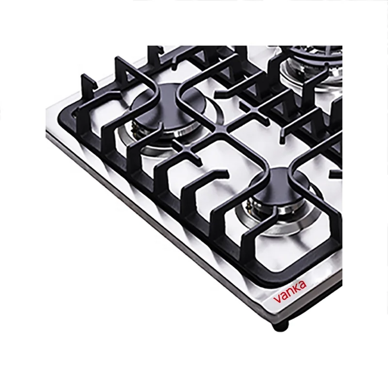 OEM ODM Gas Hob Kitchen Stainless Steel 5 Burner Gas Cooker