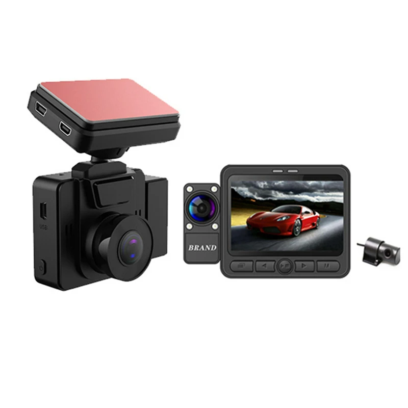 3 Lens Car Black Box Dash Cam HD 1080P 150 Degree Wide Angle Car Camera DVR Video Recorder G-Sensor GPS Dashcam
