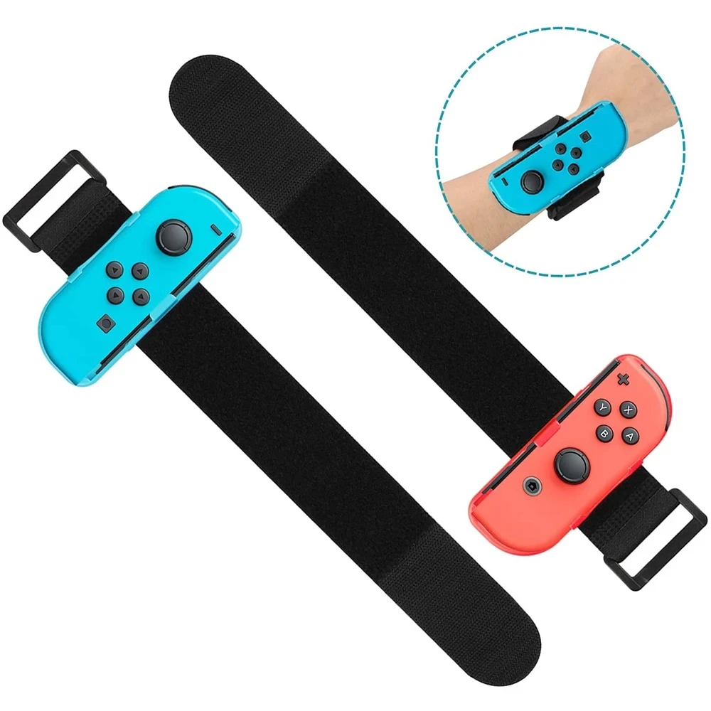 
1 Pair Adjustable Game Bracelet Elastic Strap for Nintendo Switch Joy-Con Controller Wrist Dance Band Armband For Switch Dance 
