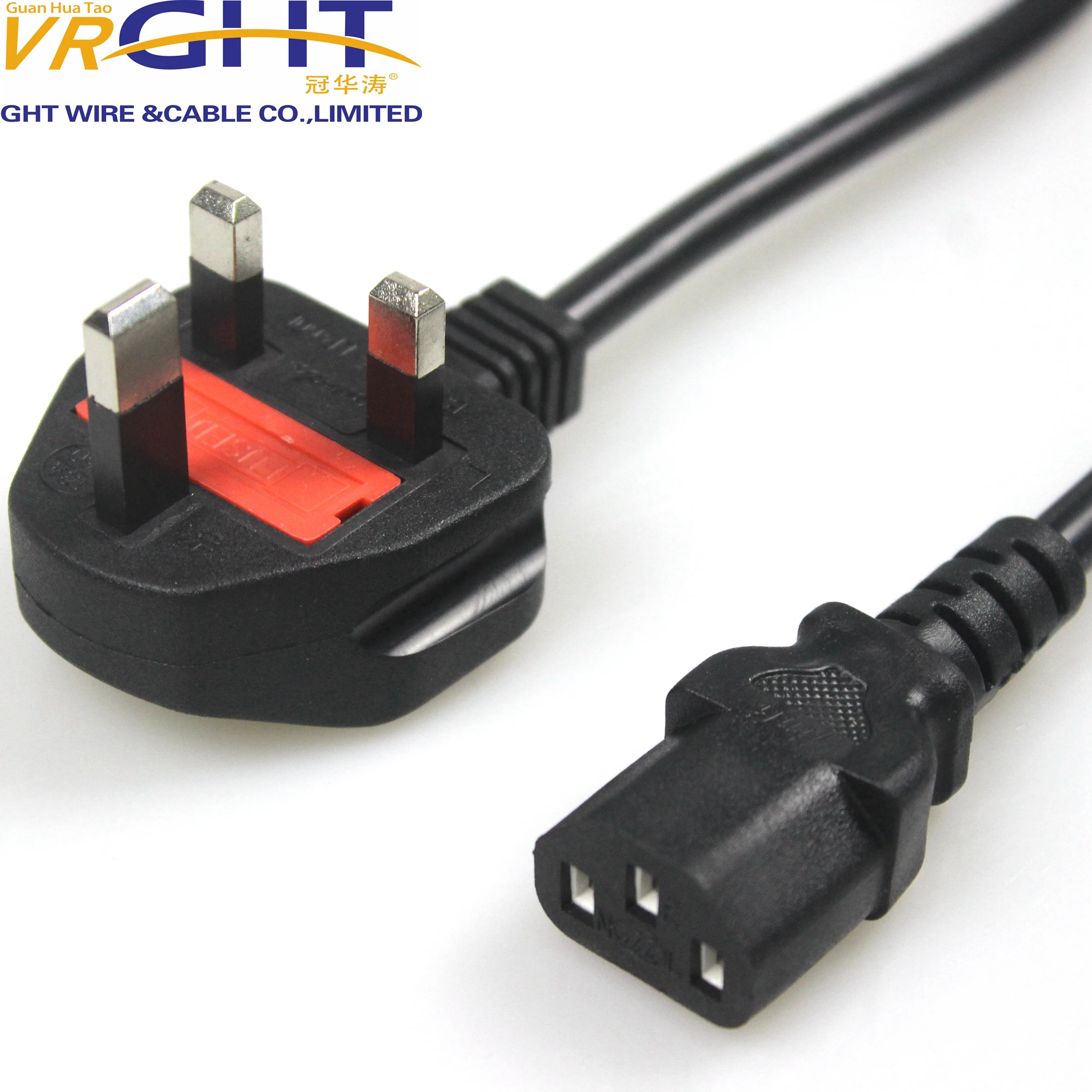 High Quality UK standard Power Cord AC Cord AC cable with C13