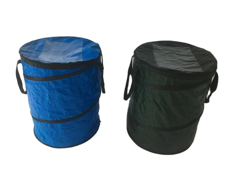 Collapsible pop up outdoor portable wholesale kitchen foldable trash can