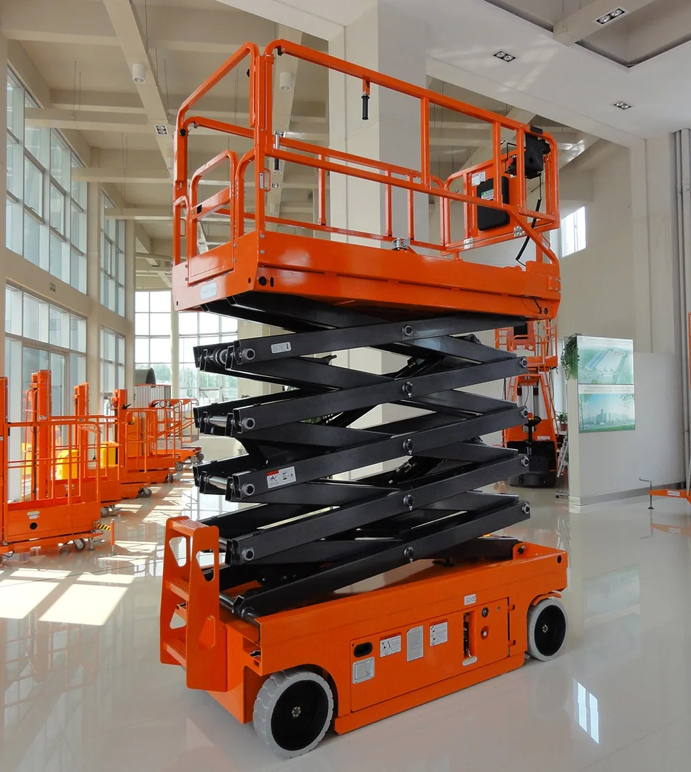 Scissor Lift Olift Battery Powered Scissor Lift Platform Elevated Self-propelled Work Platform