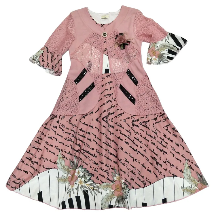 Iraq Arab Eid Adha Muslim China Summer Kids Traditional Dress Kids Wholesale Custom