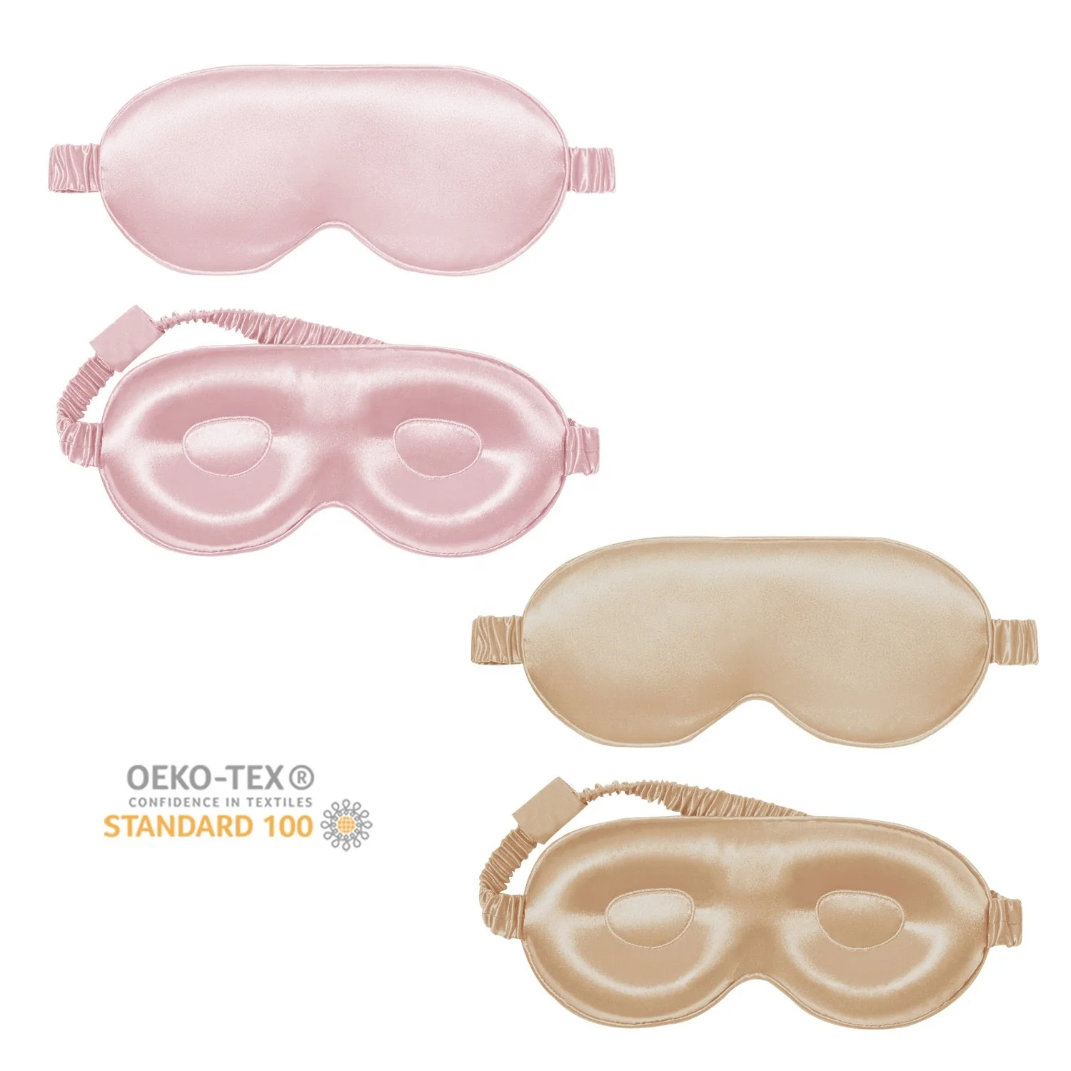 Custom LOGO Luxury 100% Silk Eye Mask Silk Sleep Cover 3D Eye Mask Eyeshade 3d silk eyemask