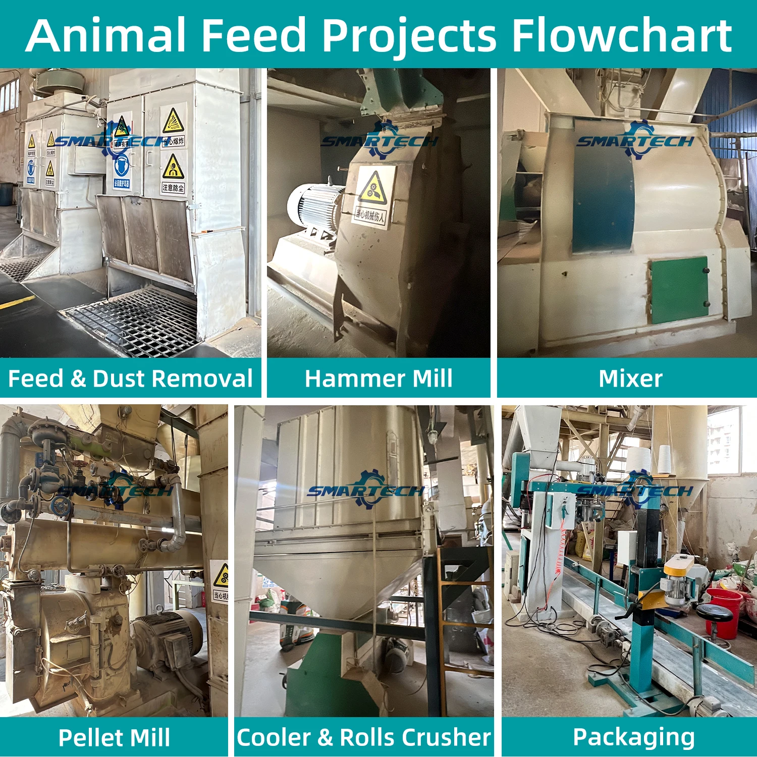 animal cattle chicken duck goose feed pellet making machine feed processing machinery for manufacturing plant