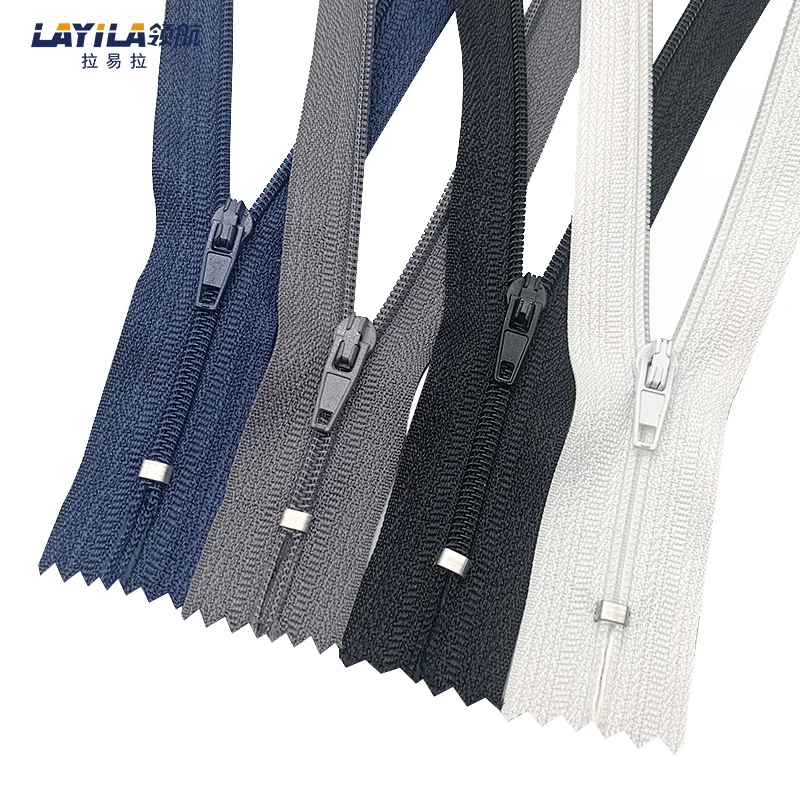 
Fashionable #3 cheap price multicolor nylon trouser zippers yiwu 