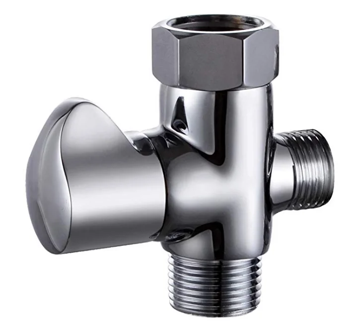 2020 New Arrivals Solid Brass Toilet Flow Switch for Water Pump Shower Valve with Divertert-adapter Bidet