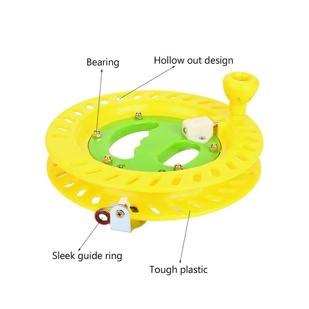 Fishing Kite Line Spool, Plastic Wheel Reel Grip Winder Holder Tool Accessory 20 cm