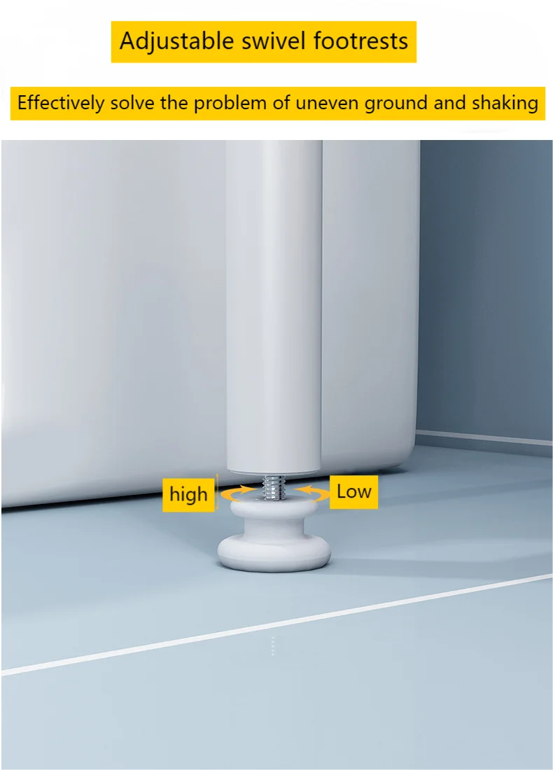 No need for perforated storage racks,floor standing toilet racks,washing machine cleaning supplies storage racks in the bathroom