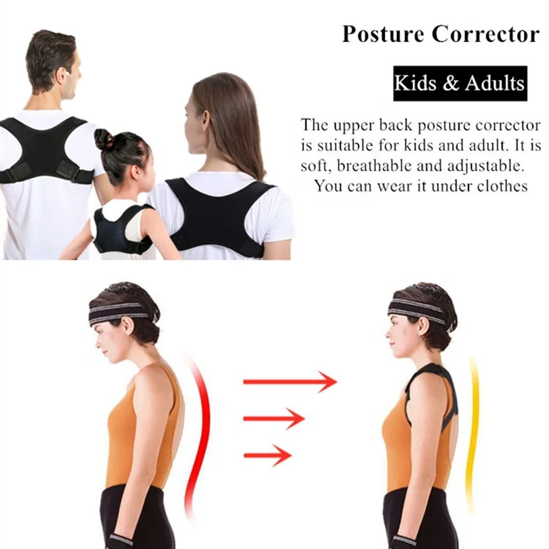 Custom Design Shoulder Clavicle Postural Posture Correction Adjustable Back Corrector De Postur Shoulder