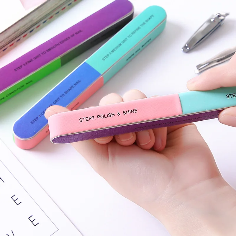 
Hot Selling Six Sides Functional Emery Board Customized Nail File 