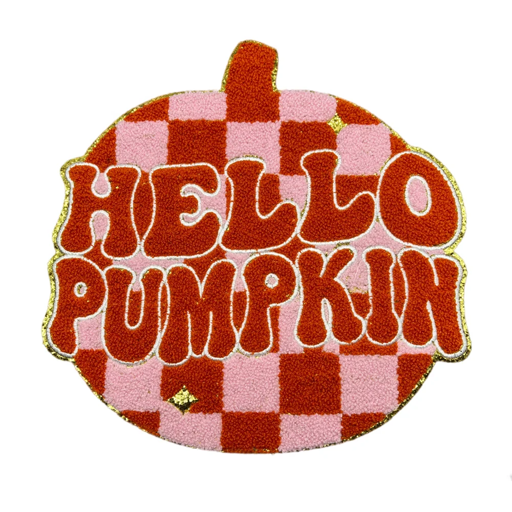 Wholesales Iron On Patches Custom Embroidery Mama Chenille patch Cartoon Custom Patch for T-shirt