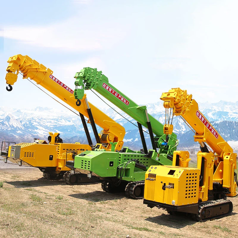 Spot New Products Spider Crane with Fork Factory Price Mini Spider Crane 10 Ton with Jib Brand New Spider Lift Telescopic