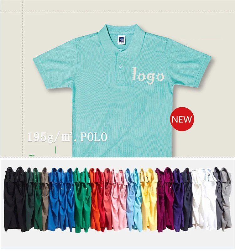 hot sale Custom 100%  Cotton 220gsm polo t shirt  Customize Printing Logo unisex outdoor golf simple style