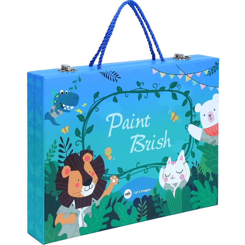 Uek Child Stationery high class Gifts Colorful painting box Printing For kids