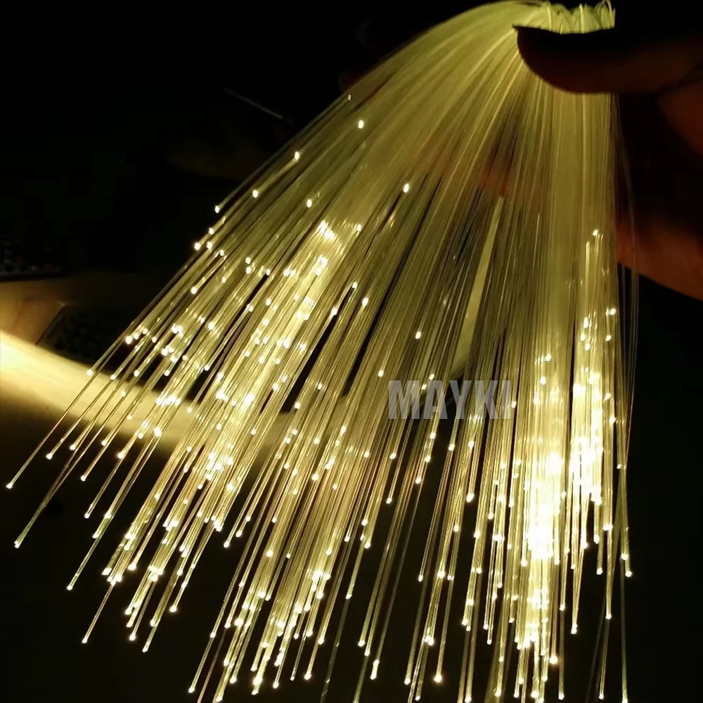 Hot Sales 0.75mm End Glow Fiber Optic PMMA Plastic Fiber Optic Cable For Ceiling Lighting Starlight Headliner