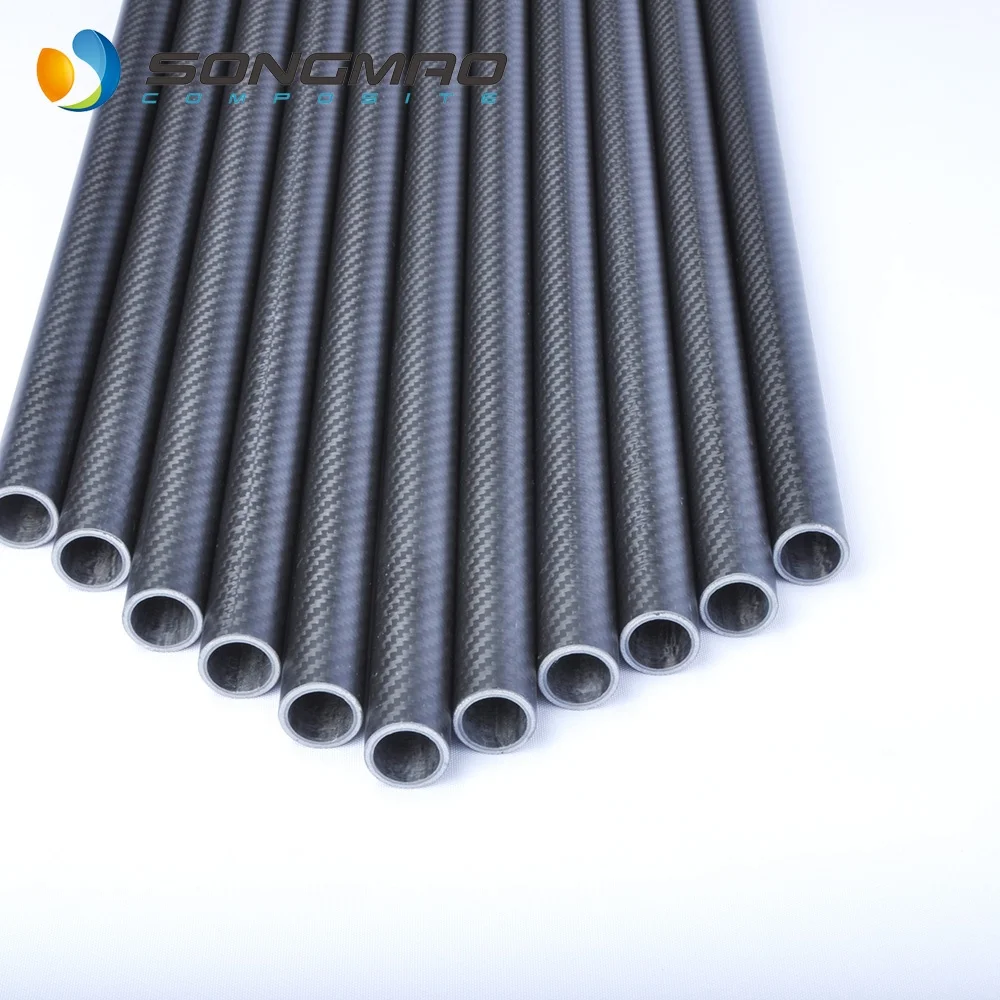 High strength carbon fiber manufacturer 10mm 11mm 12mm carbon fiber tubes for paddle shaft