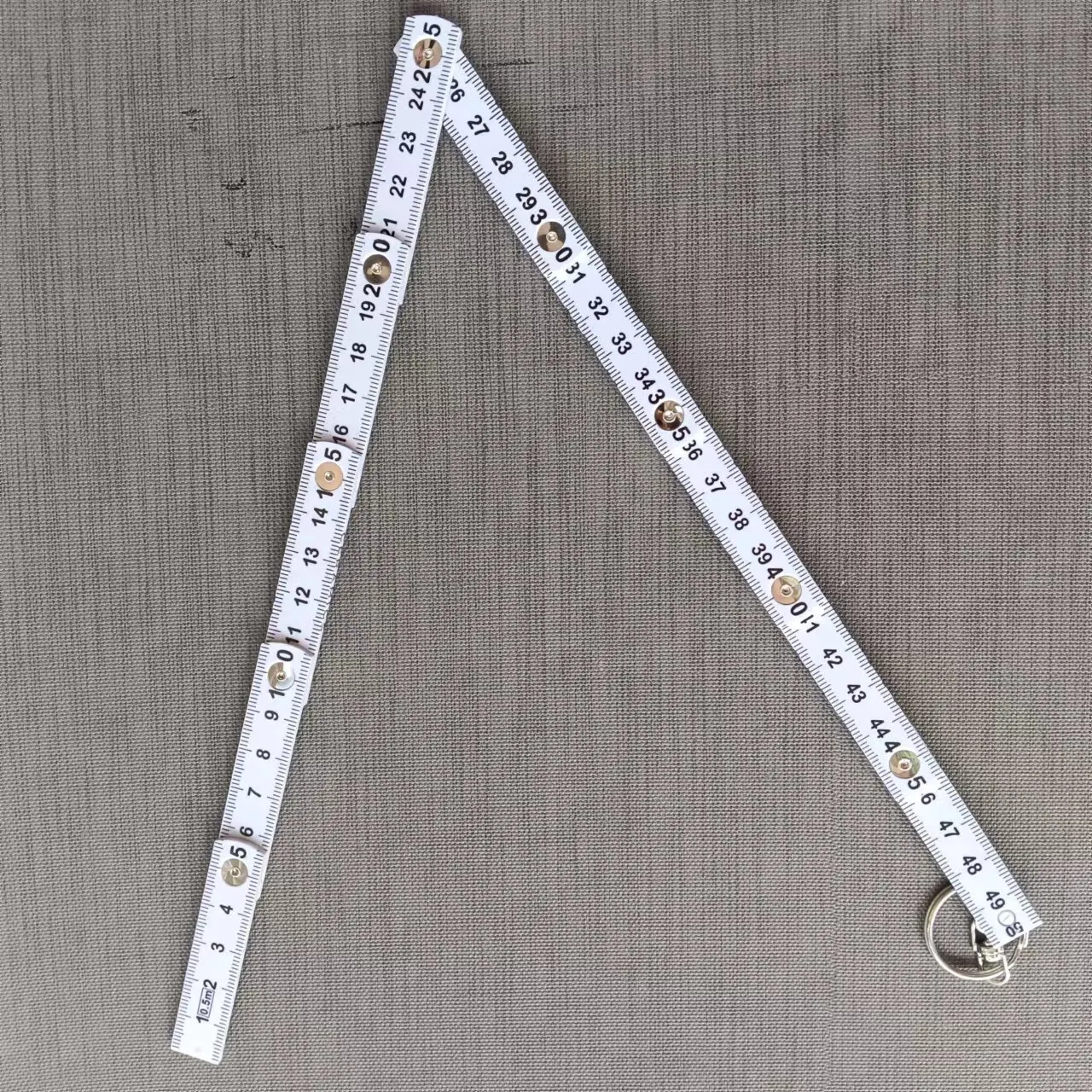 0.5m 10folds Adjustable Flexible Plastic Folding Ruler for Promotions