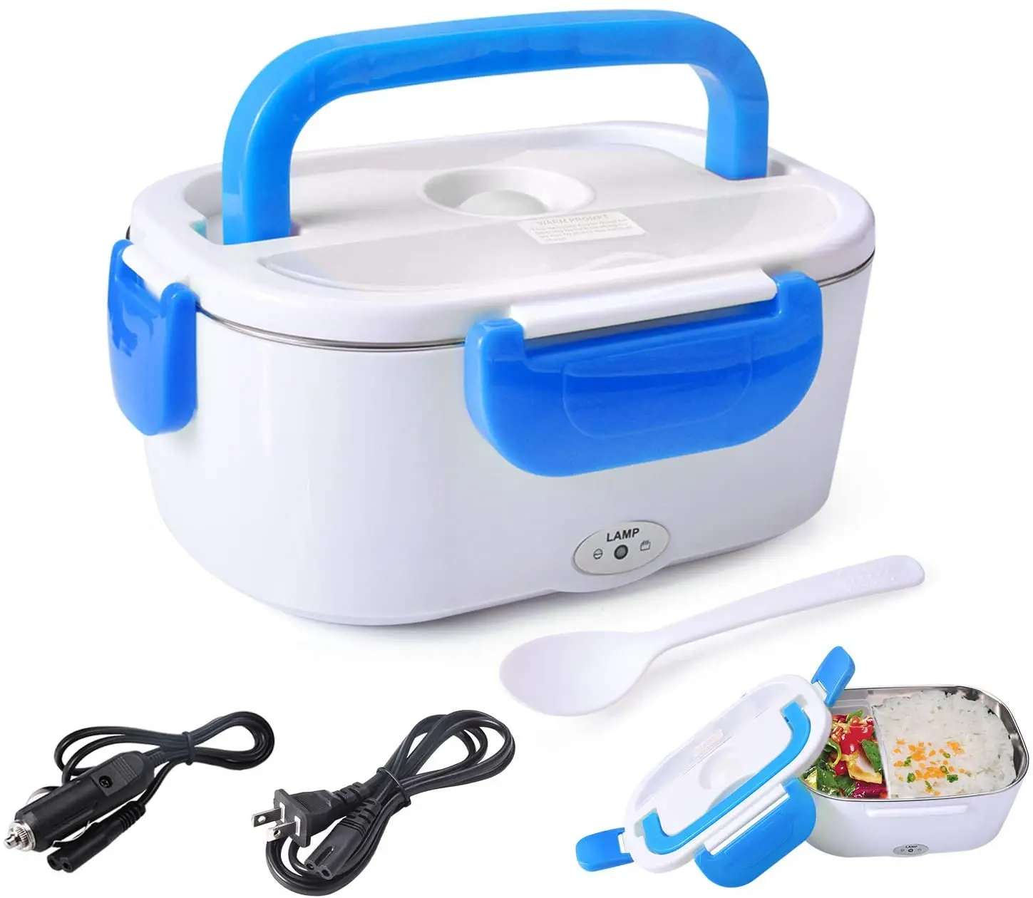 Electric Lunch Box Food Heater Portable Lunch Heater with Removable Container Food