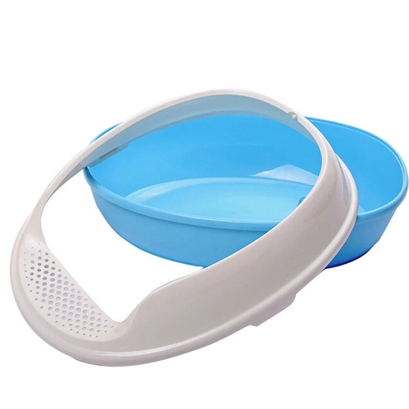 Hot Sale Luxury Cat Indoor Plastic Cat Litter Box Tray Poop Scoop Large Cat Litter Pan