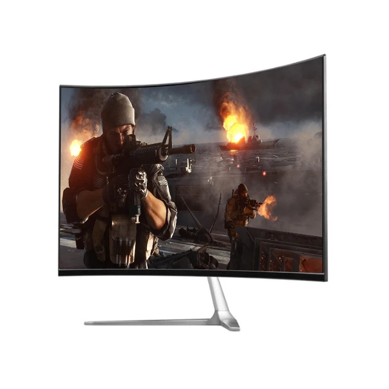 1080P дешевый светодиодный ЖК-монитор 24 дюймов изогнутый игровой монитор 75 Гц