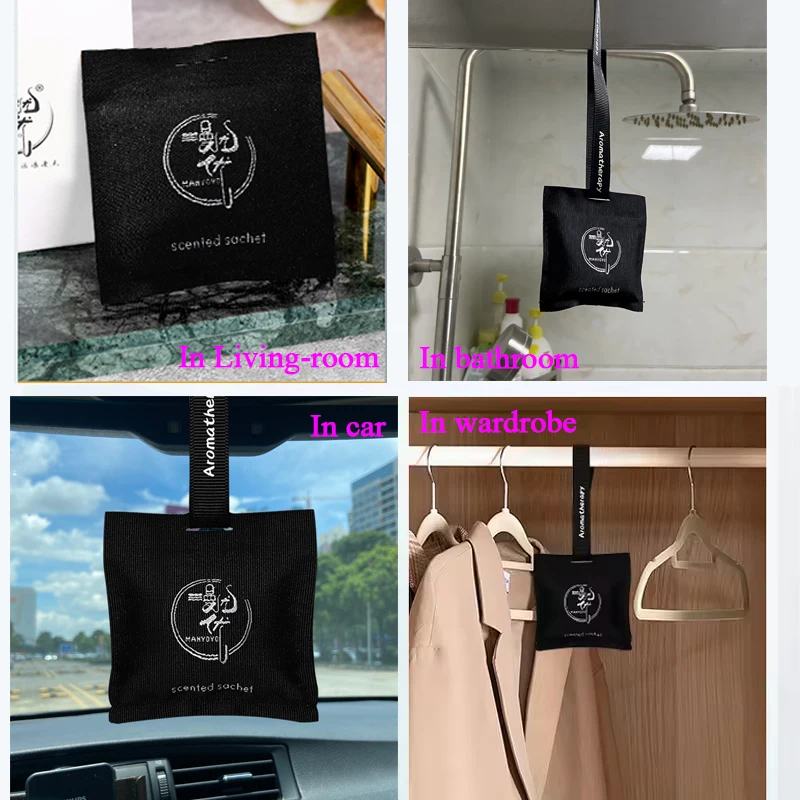 Natural Car Hanging scented sachet new car deodorant fragrant sachets pendant aromatherapy air Freshener for wardrobe bathroom