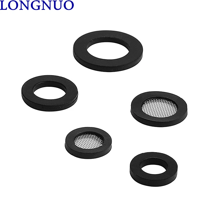 1/2 3/4 1 inch corrugated hose inlet hose gasket gas pipe silicone rubber gasket filter net