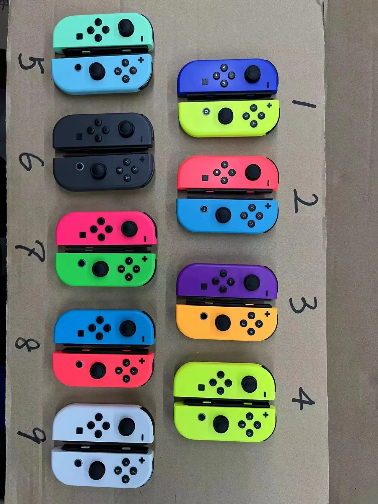 holiday present 100% new Blue Red Controller for NS Nintendo Switch Jaycon Gamepad Joystick with vibration battery 500nah gift