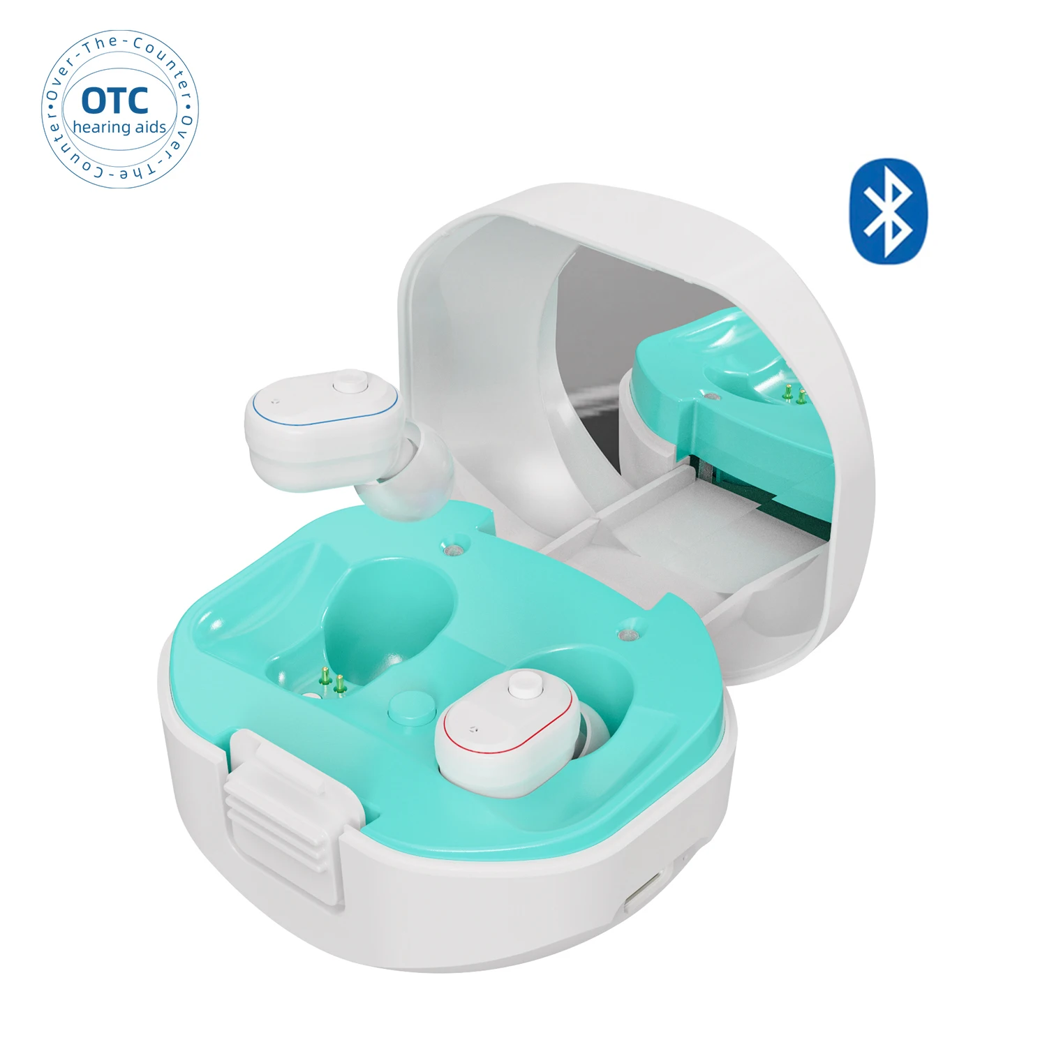 Soroya programmable rechargeable cic hearing aid in ear for deafness aids