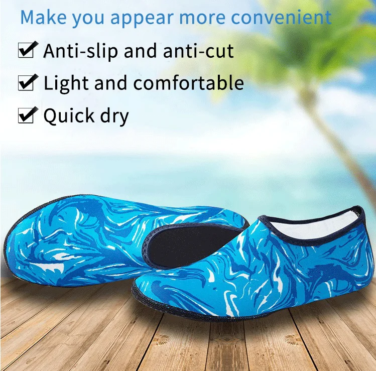 Уличная обувь; Летняя водонепроницаемая обувь без застежки быстровысыхающая Спортивная босиком Аква Пляж воды носки-тапочки унисекс для занятий серфингом плавательный бассейн на берегу моря яхты