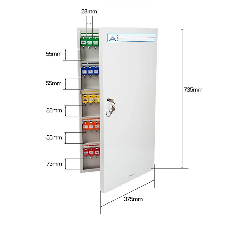 Popular wall mounted storage box with key keys cabinet locker metal key box