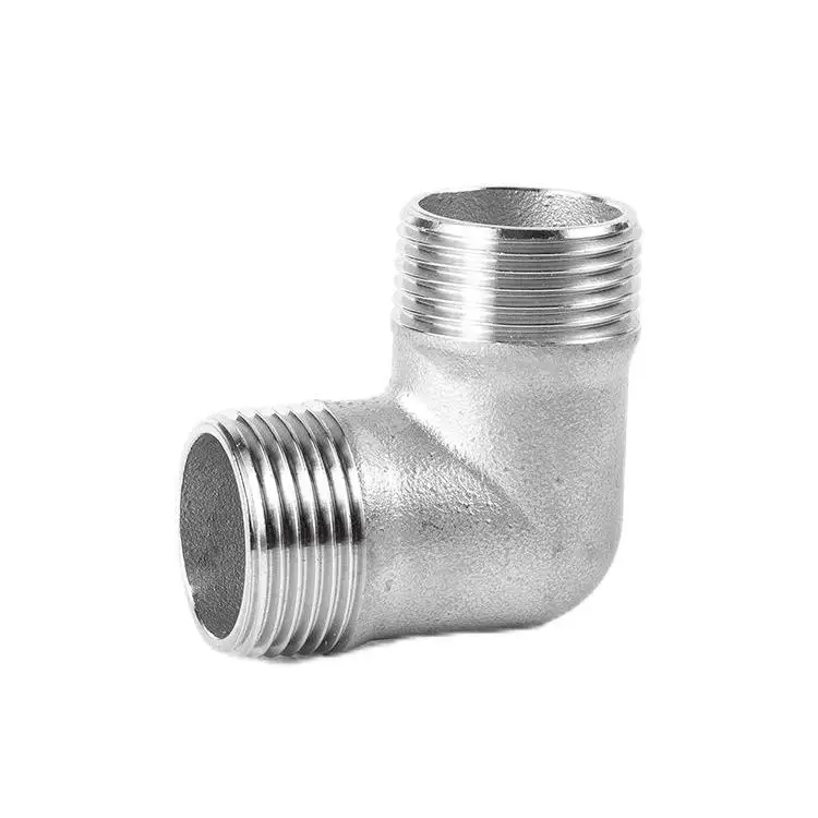 304 stainless steel external wire elbow 90 degree Angle double external thread external teeth water pipe fittings