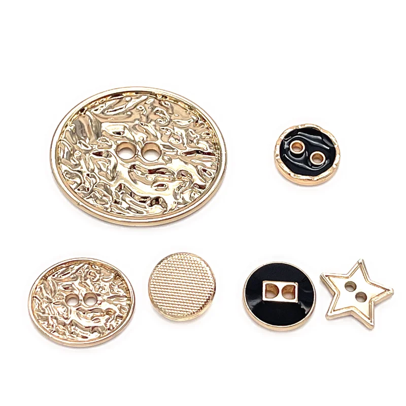 Золотая звезда распродажа Персонализированная рубашка поло ручная шитье овальные металлические пуговицы для одежды на заказ костюма