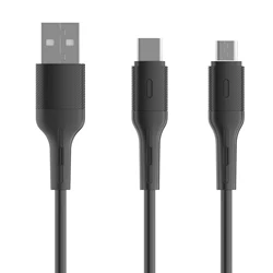 Somostel OEM cables & commonly used accessories mobile phone data cable charging fast With Light powerline USB cable