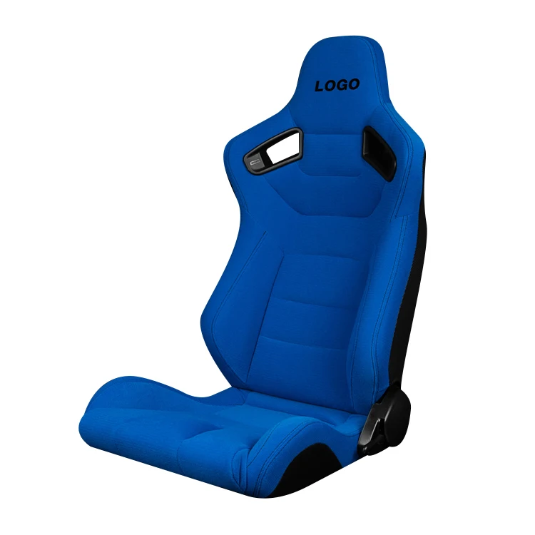 Factory Produced Universal Racing Sport Seats Reclinable Blue Left/Right Racing Bucket With Seats Slider