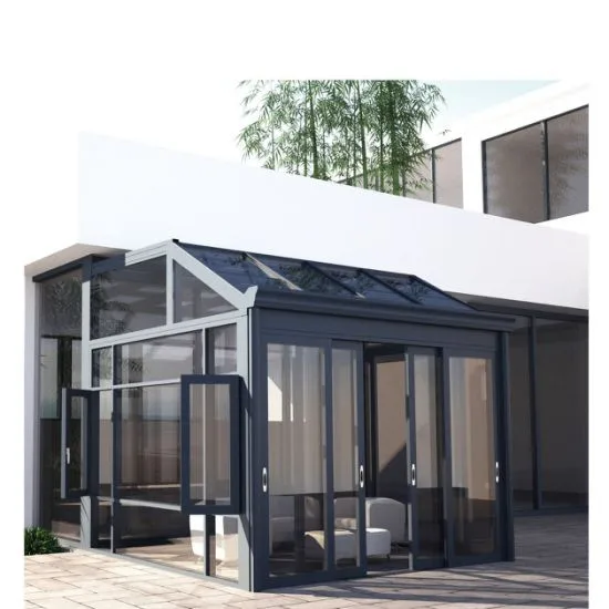 Waterproof Tempered Glass House Aluminum Gable Sunroom For Veranda Backyard