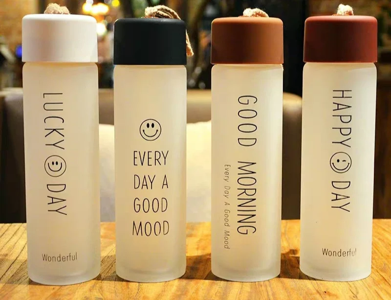 Gourde enfant Manufacturer Cheap Hiking Outdoor Hot Cold Water Children Cute Gift Drinkware Sport Glass Water Bottle