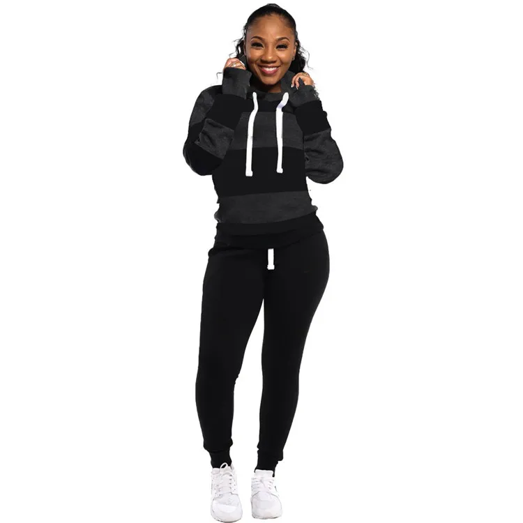 GC-2080115 2022  Winter Tops Pant Sweat Suits Woman Two Piece Long Sets Women Clothing Jogger Set Outfit Women 2 Piece Set