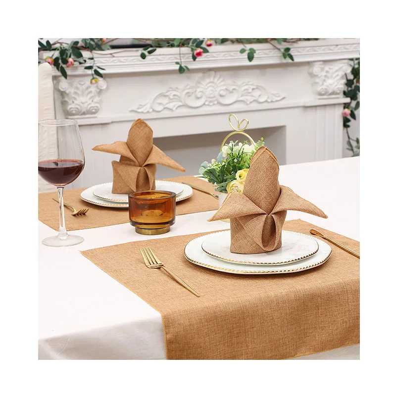 cloth Reusable good quality 45x45cm solid hotel napkin Square tray folding cloth  table napkin for wedding Party decoration