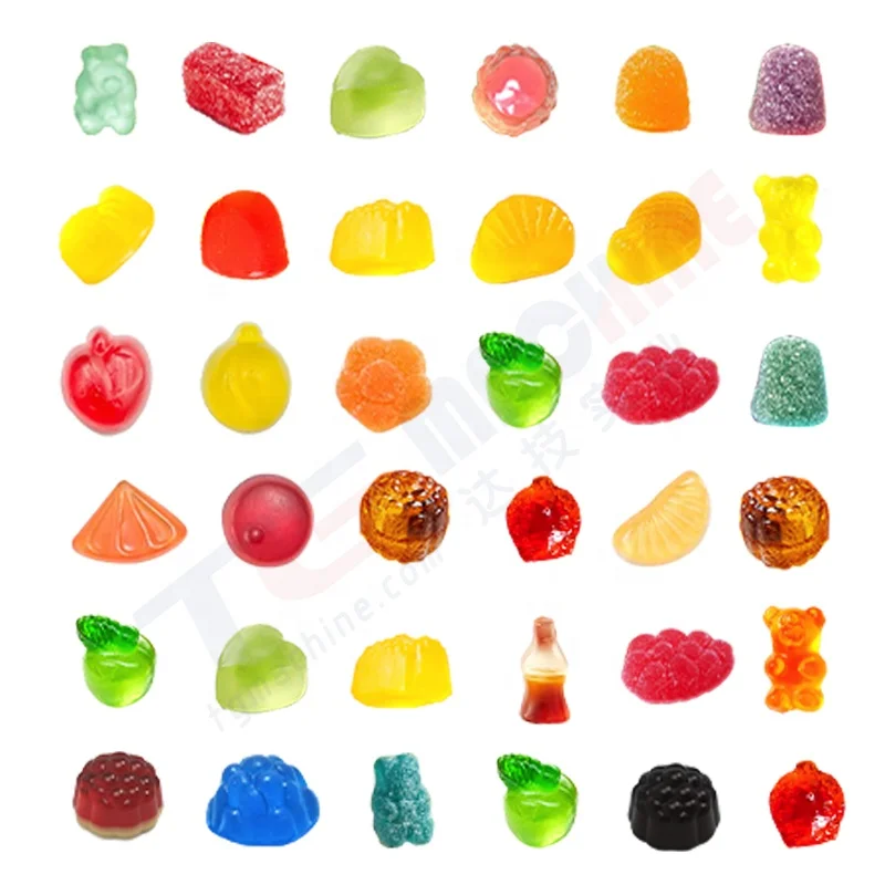 Fully Automatic Mango Flavored Soft Candy Juice Content Gummy Machine and Production Line