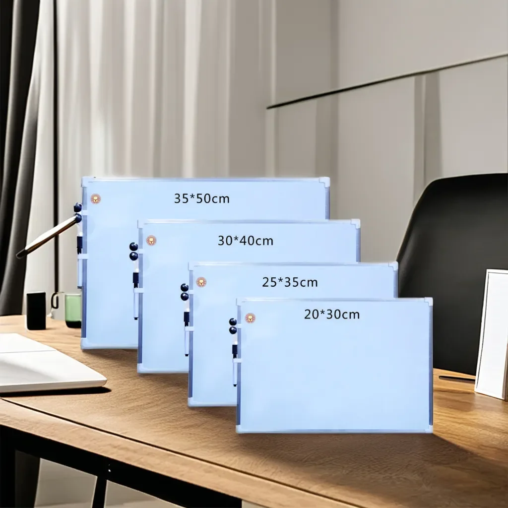 Custom Size New Magnetic Small Steel-Edged Whiteboards Portable Double-sided White Board