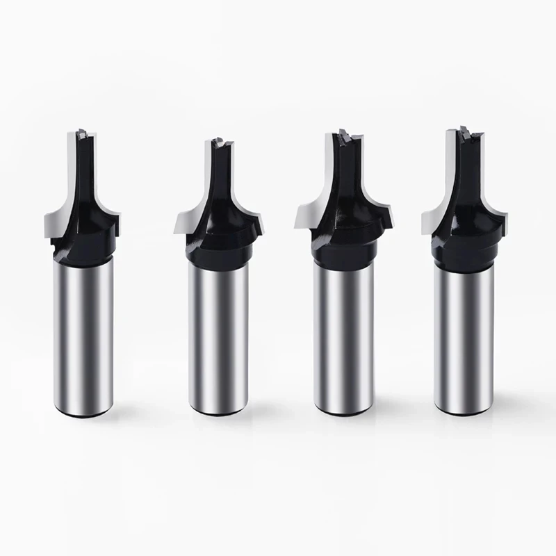 Твердосплавные Угловые концевые фрезы с 4 канавками, фрезерные головки с ЧПУ, угловые круглые резки для дверей шкафов