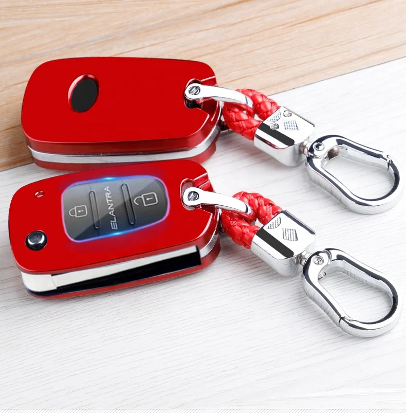 Автомобильные аксессуары Стайлинг карборн волоконный ключ чехол складной для Hyundai Ix35 IX25 I10 I20 I30 HB20 Sonata Verna Elantra