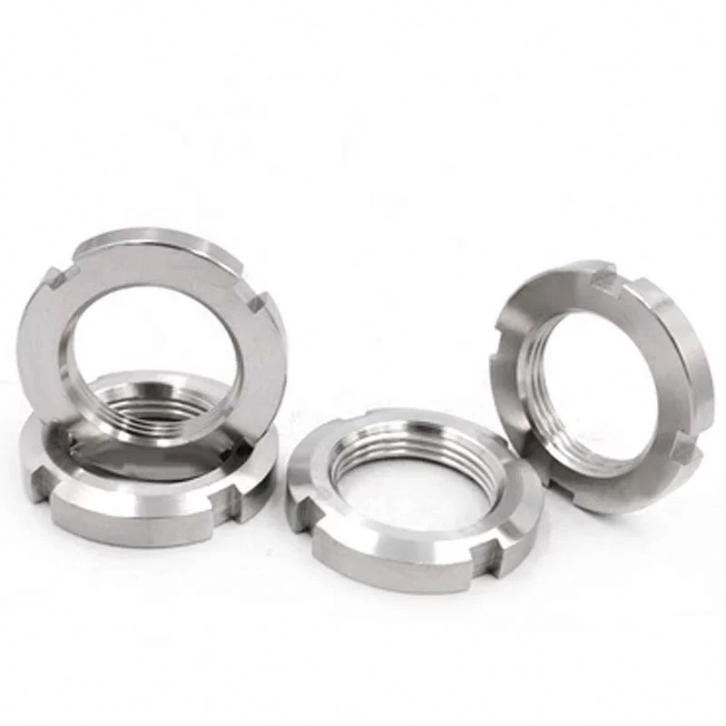 A286 18-8 Stainless Steel AISI304 316 ANSI304 316 ASTM A193 Plain Polished Round Hexagon Slotted and Castle Nut Flange Thin