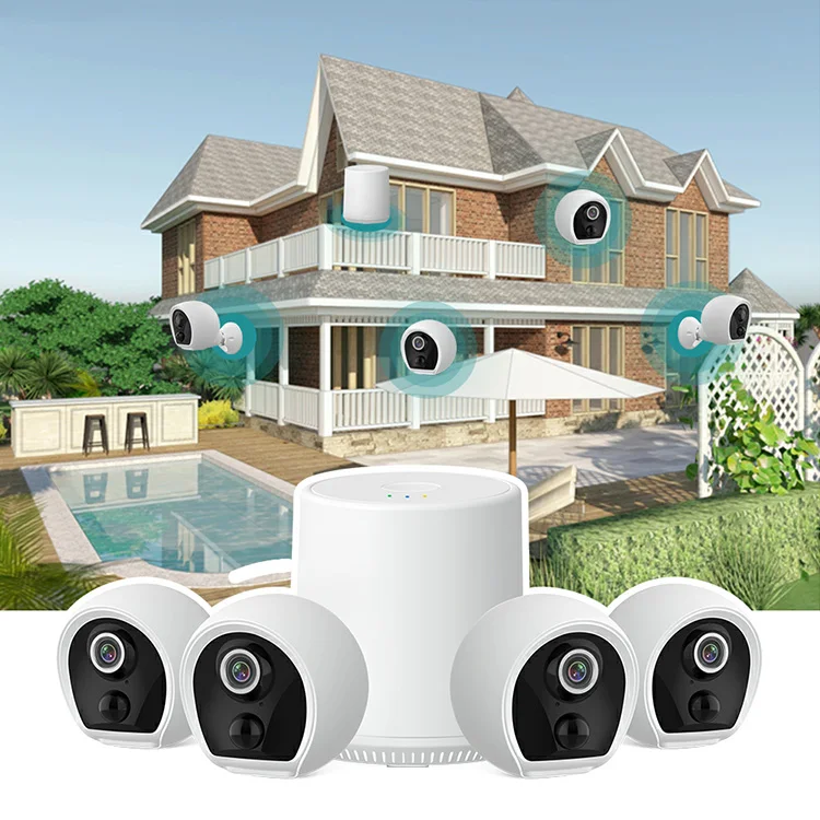  Камера видеонаблюдения с Wi-Fi для домашней безопасности HD 1080P 2/4 каналов комплект Nvr система
