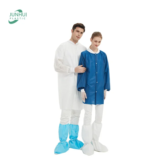 Lab Coat Waterproof Non Woven Disposable Lab Coat Hospital Nursing Disposable Gown